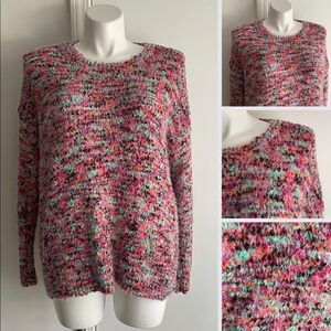 Pink Fuzzy Sweater, Size XL, Umgee